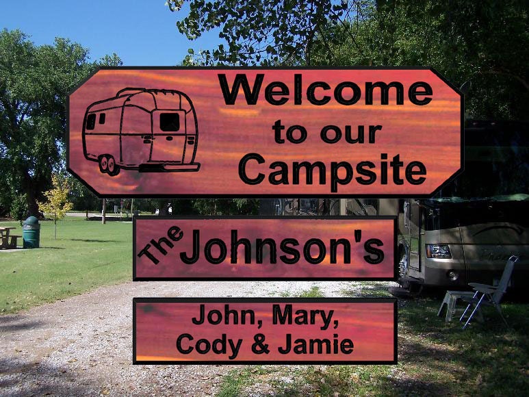 Welcome to our Campsite Home Decor