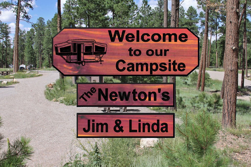 Welcome to our Campsite Home Decor
