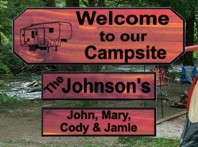 Welcome to our Campsite Home Decor