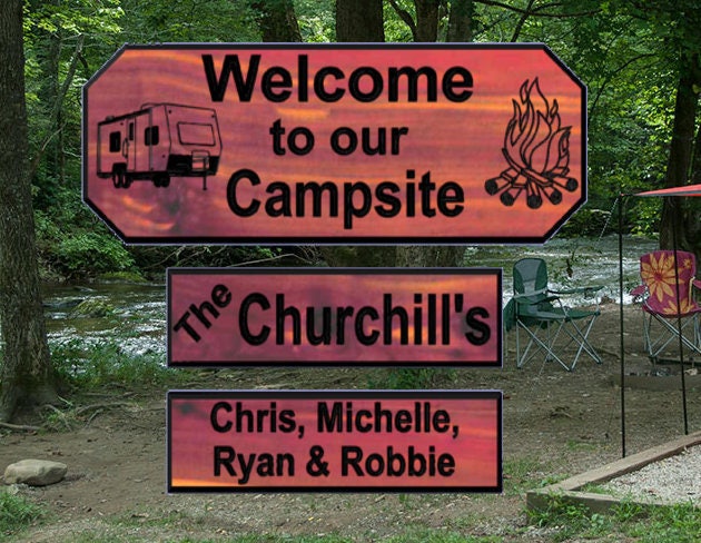 Welcome to our Campsite Home Decor