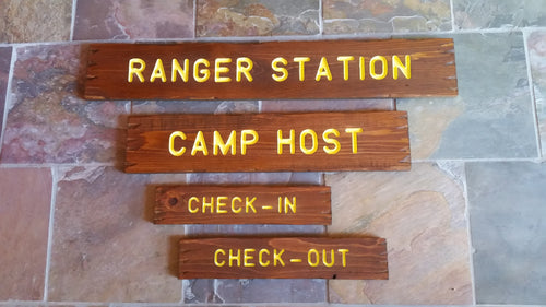 Campground signs - Park signs