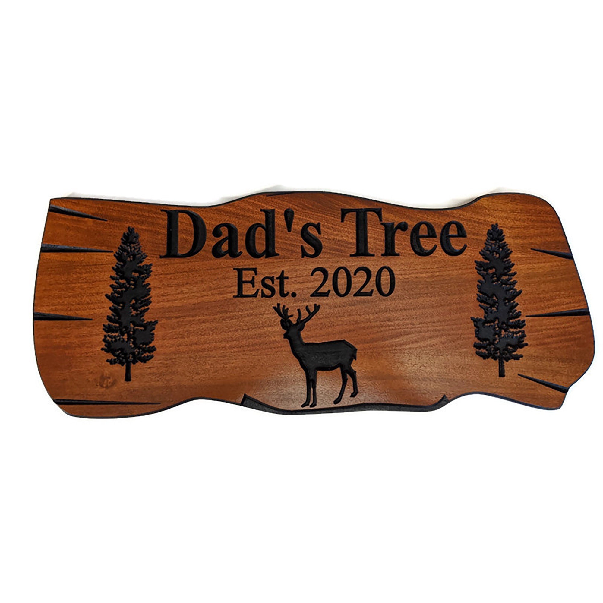 Outdoor Signs - Wooden Carved Cabin Sign