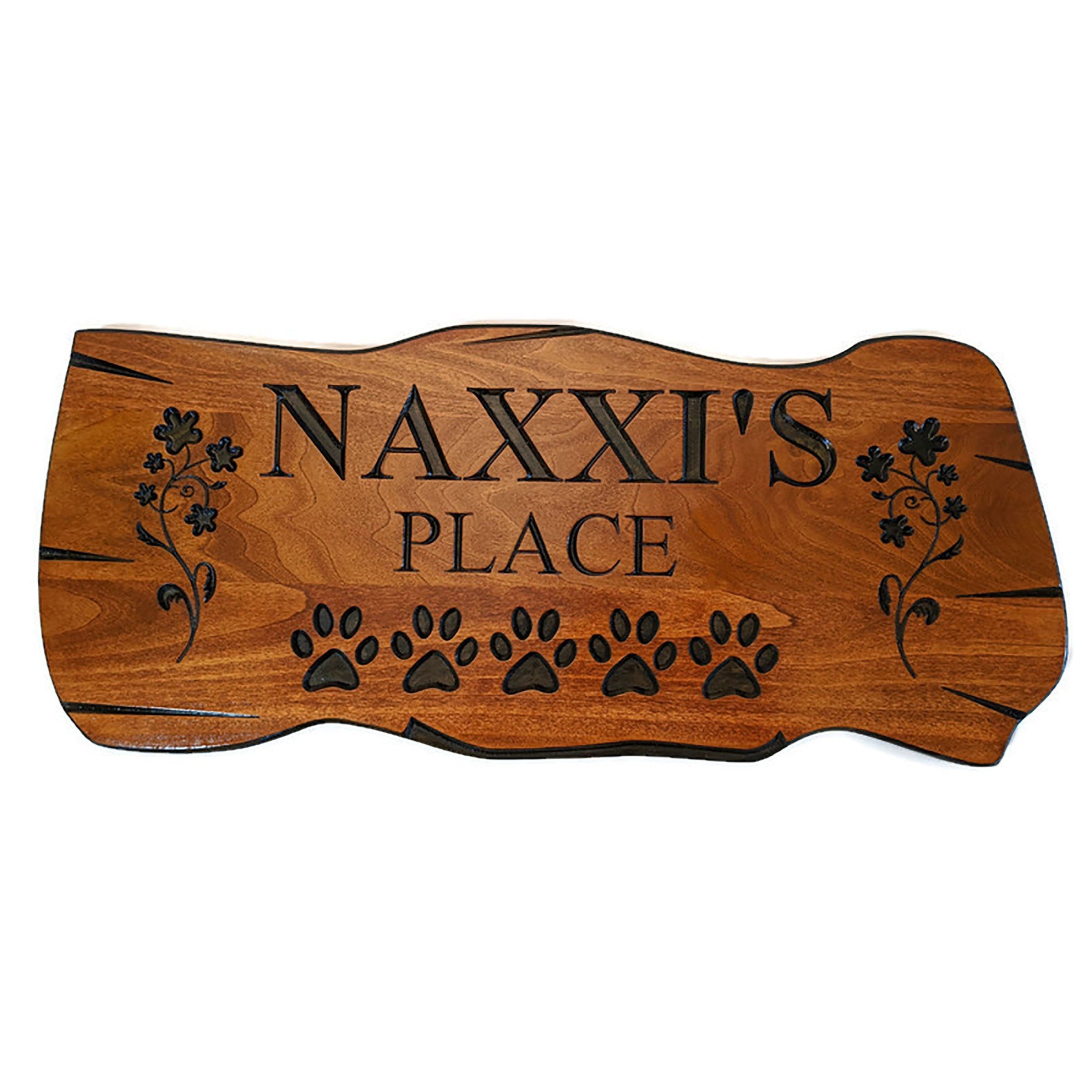 Outdoor Signs - Wooden Carved Cabin Sign
