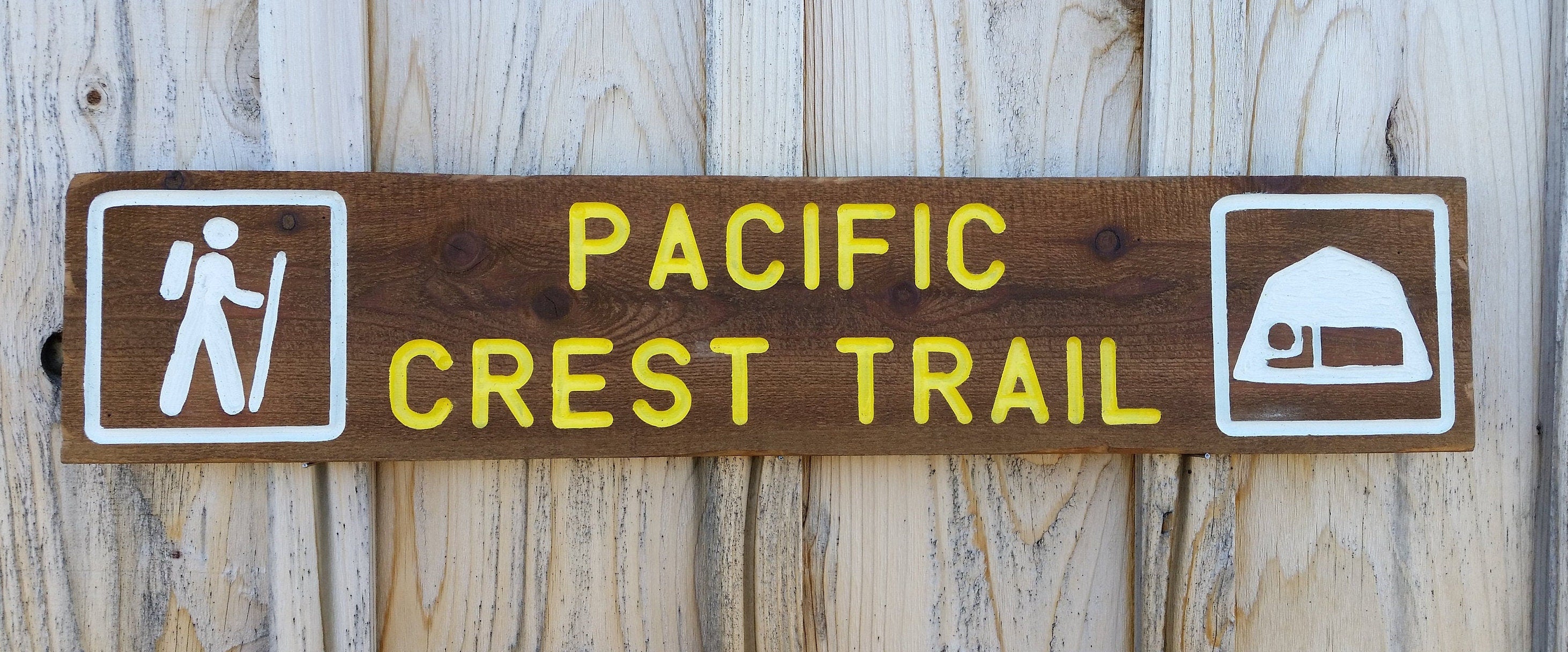 Pacific Crest Trail Campground signs
