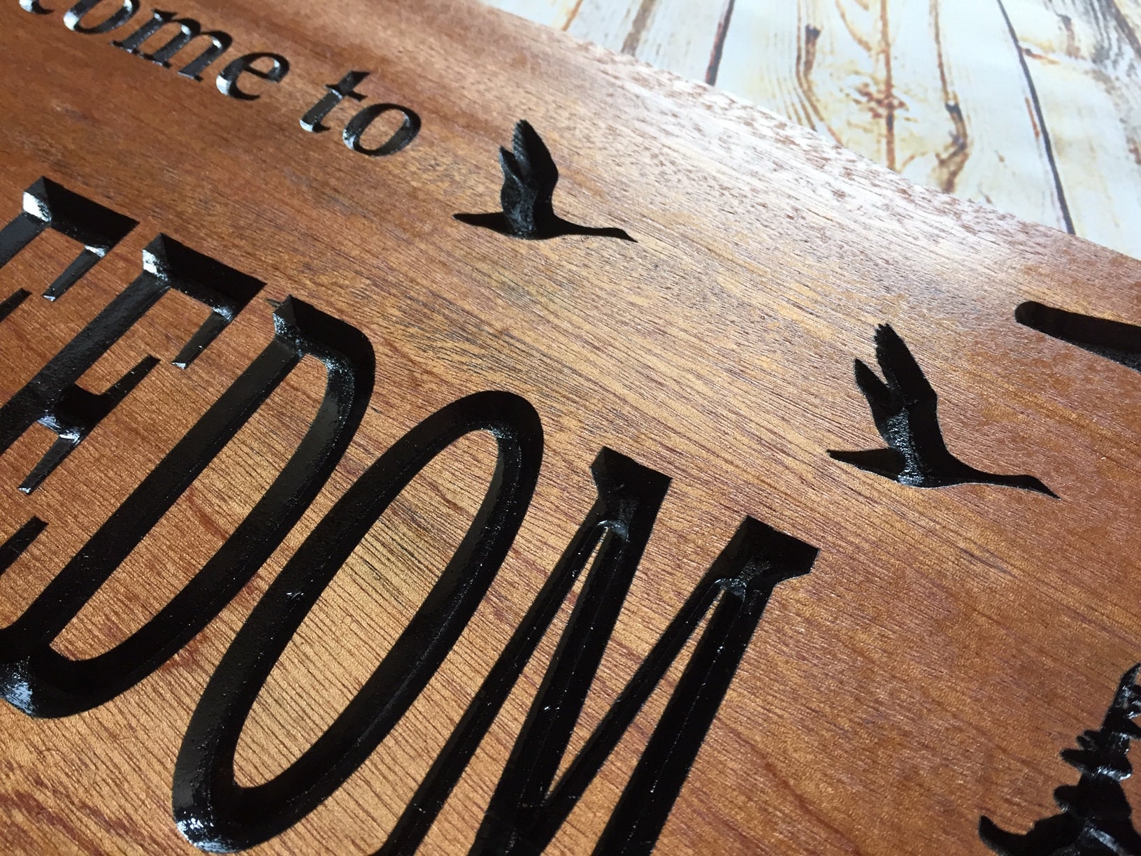 Nature Inspired Cabin and Camp Sign