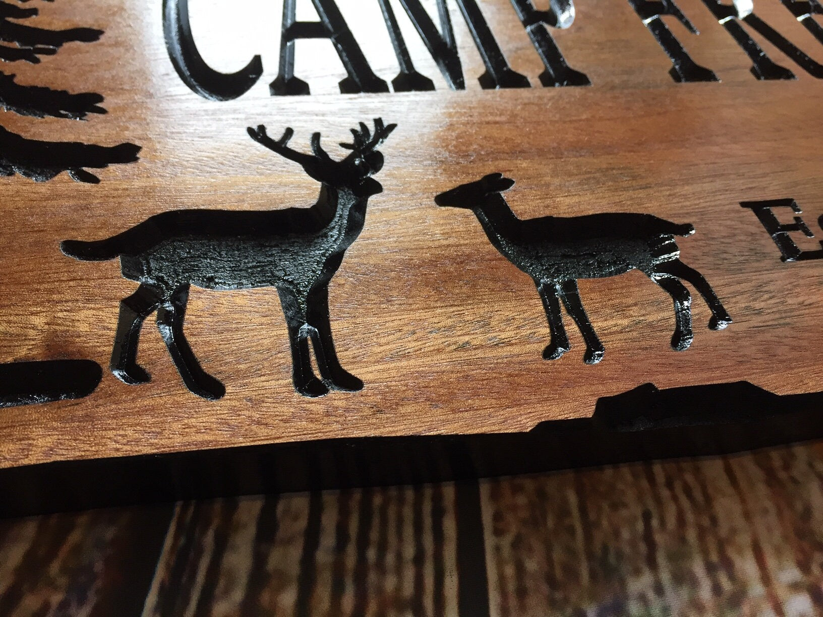 Nature Inspired Cabin and Camp Sign