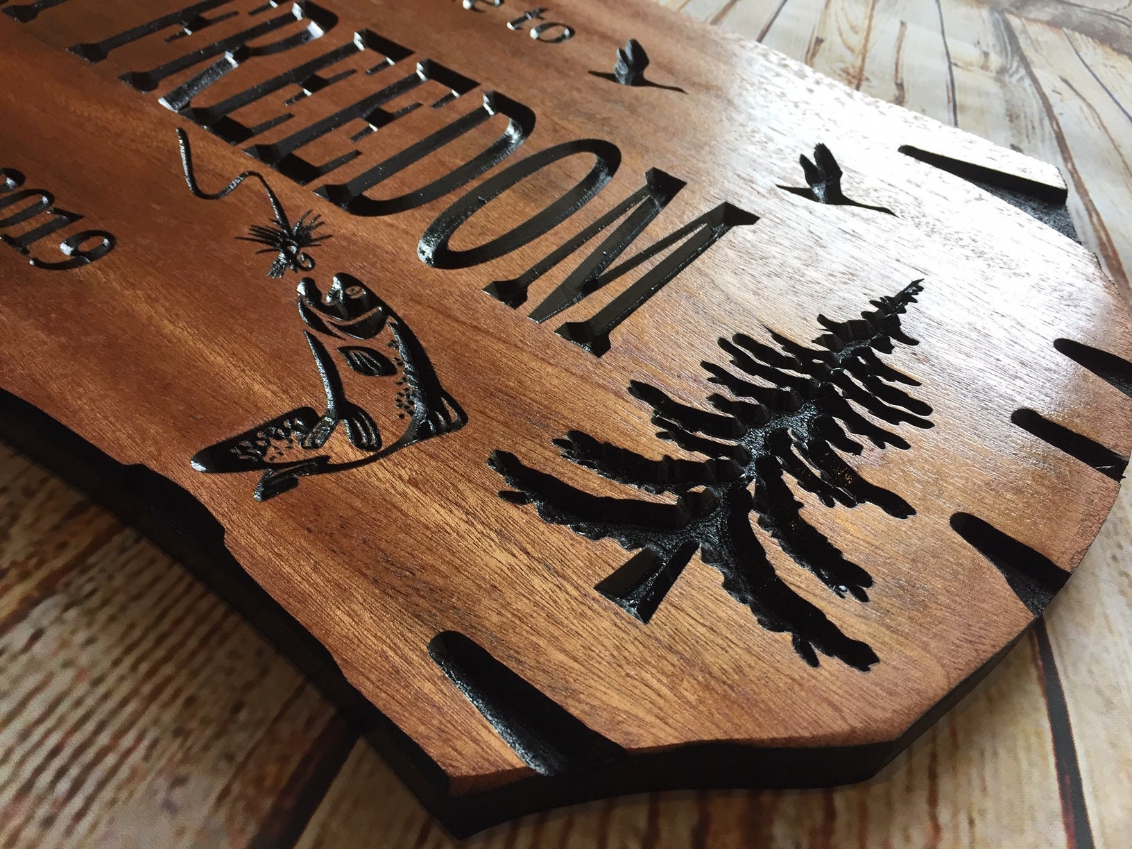 Nature Inspired Cabin and Camp Sign