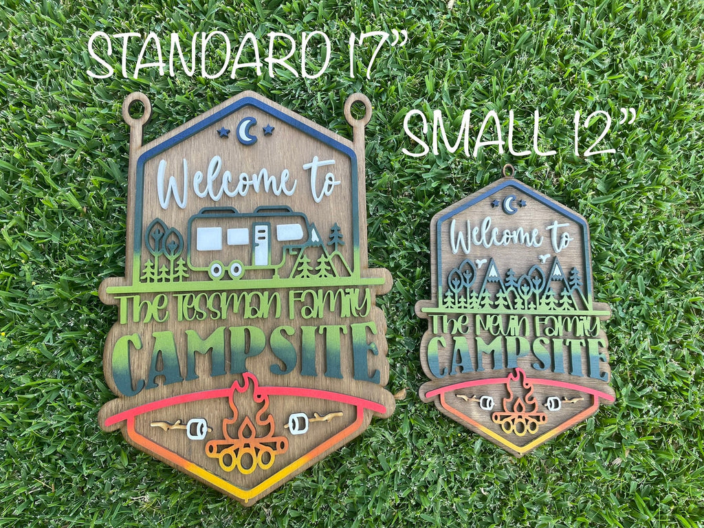 Personalized Welcome to our Mountain Campsite
