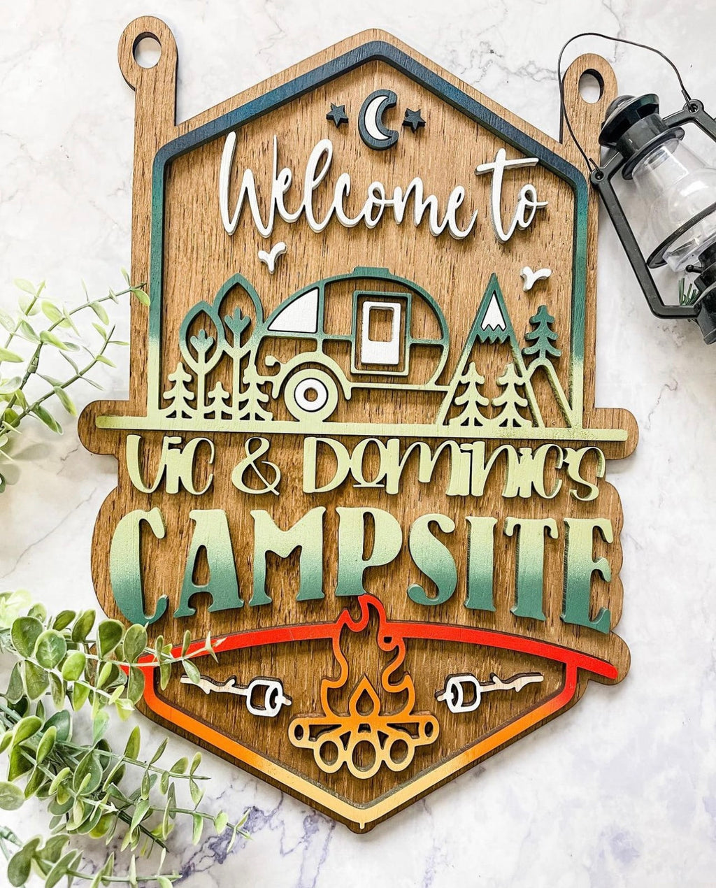 Personalized Welcome to our Mountain Campsite