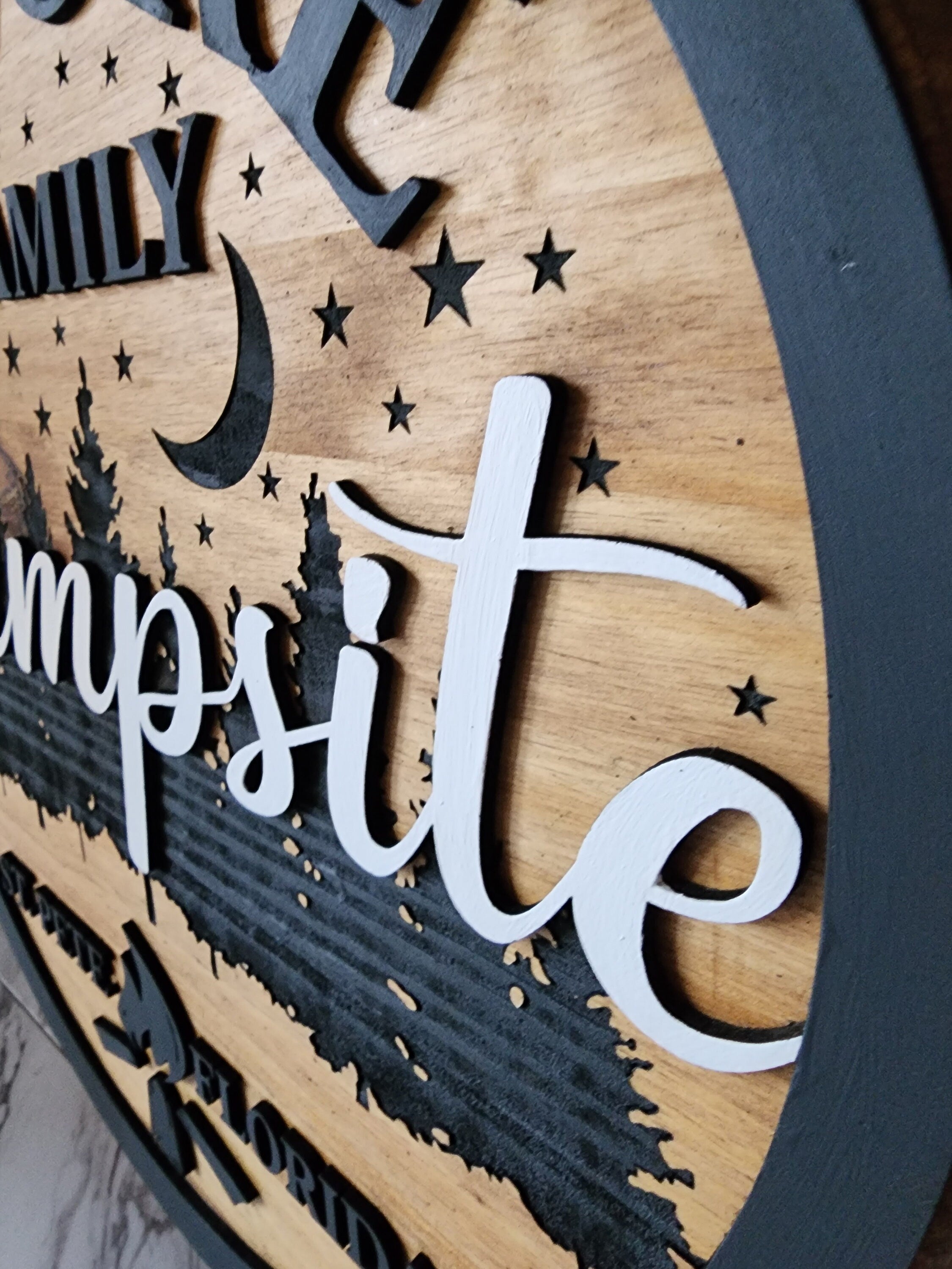 Custom Campground Sign - Family Camp Sign