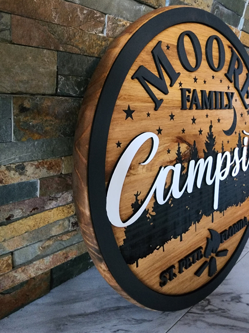Custom Campground Sign - Family Camp Sign