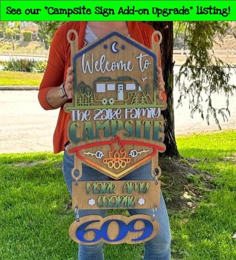 Personalized Welcome to our Mountain Campsite