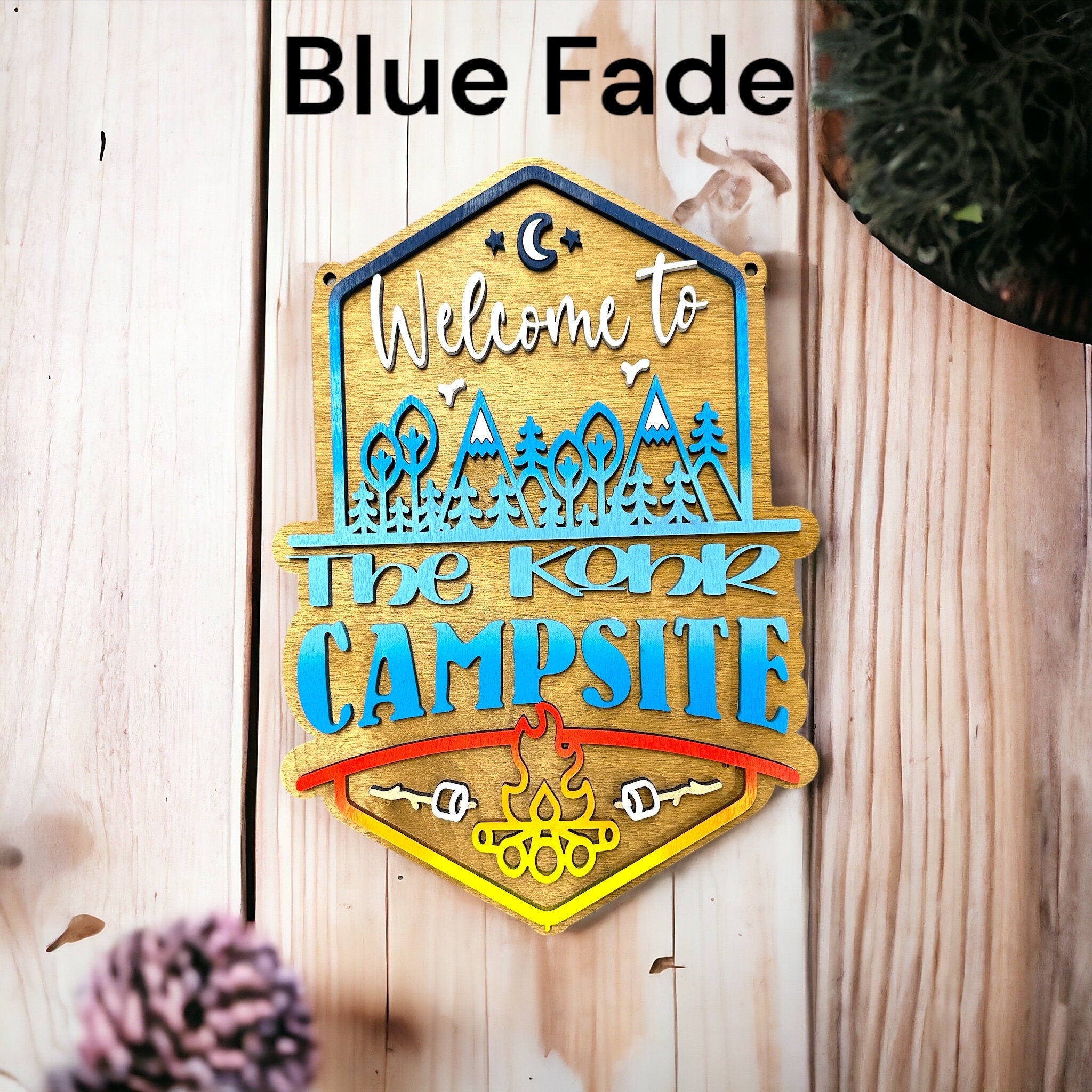 Personalized Welcome to our Mountain Campsite