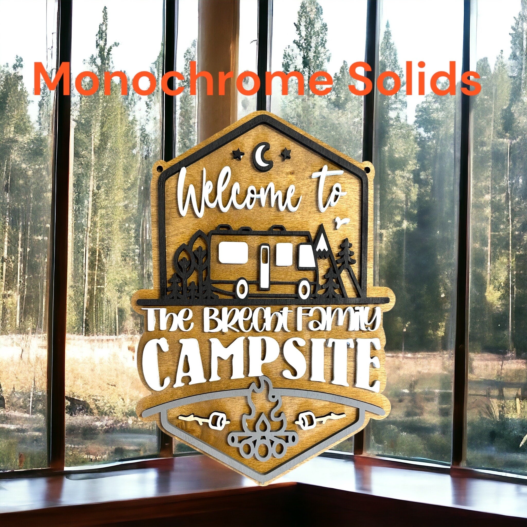 Personalized Welcome to our Mountain Campsite