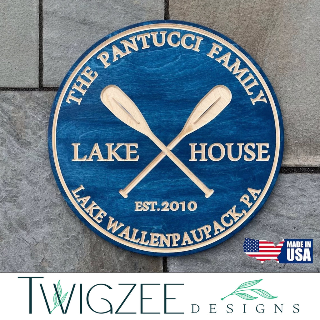 Lake House Sign - Lake Home Decorations