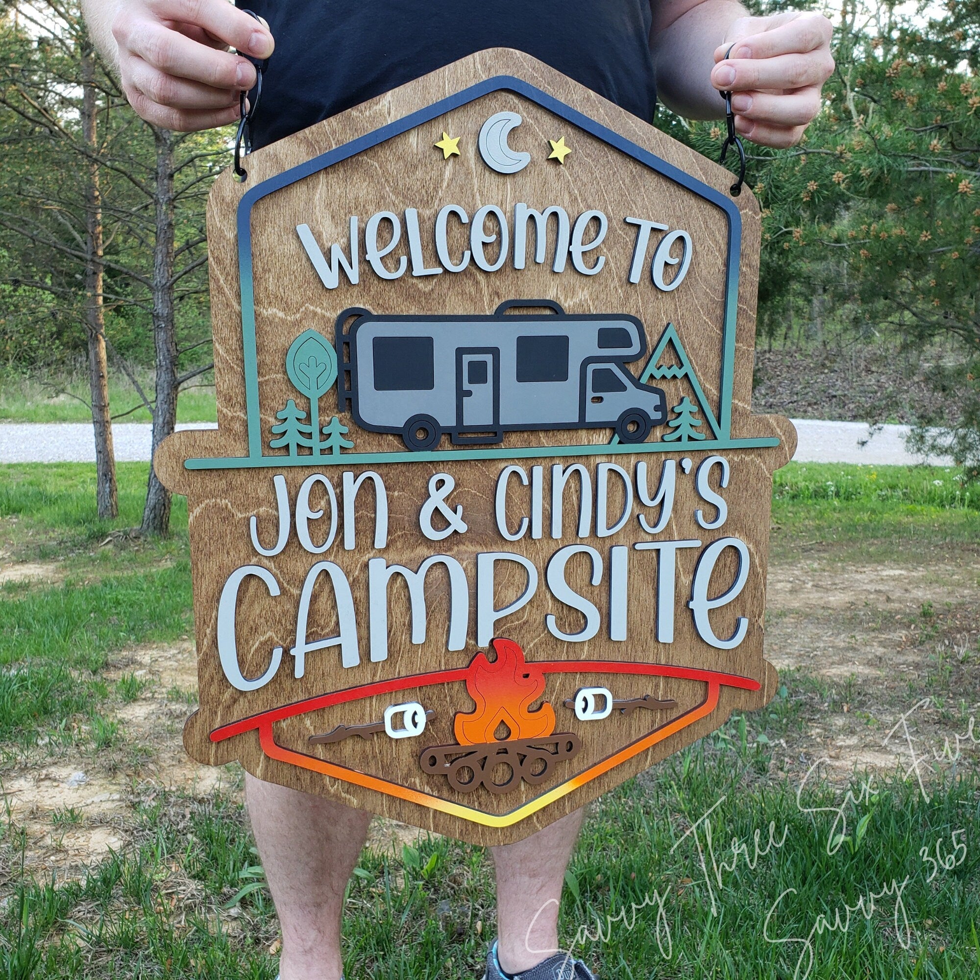Personalized Welcome To Our Campsite Sign