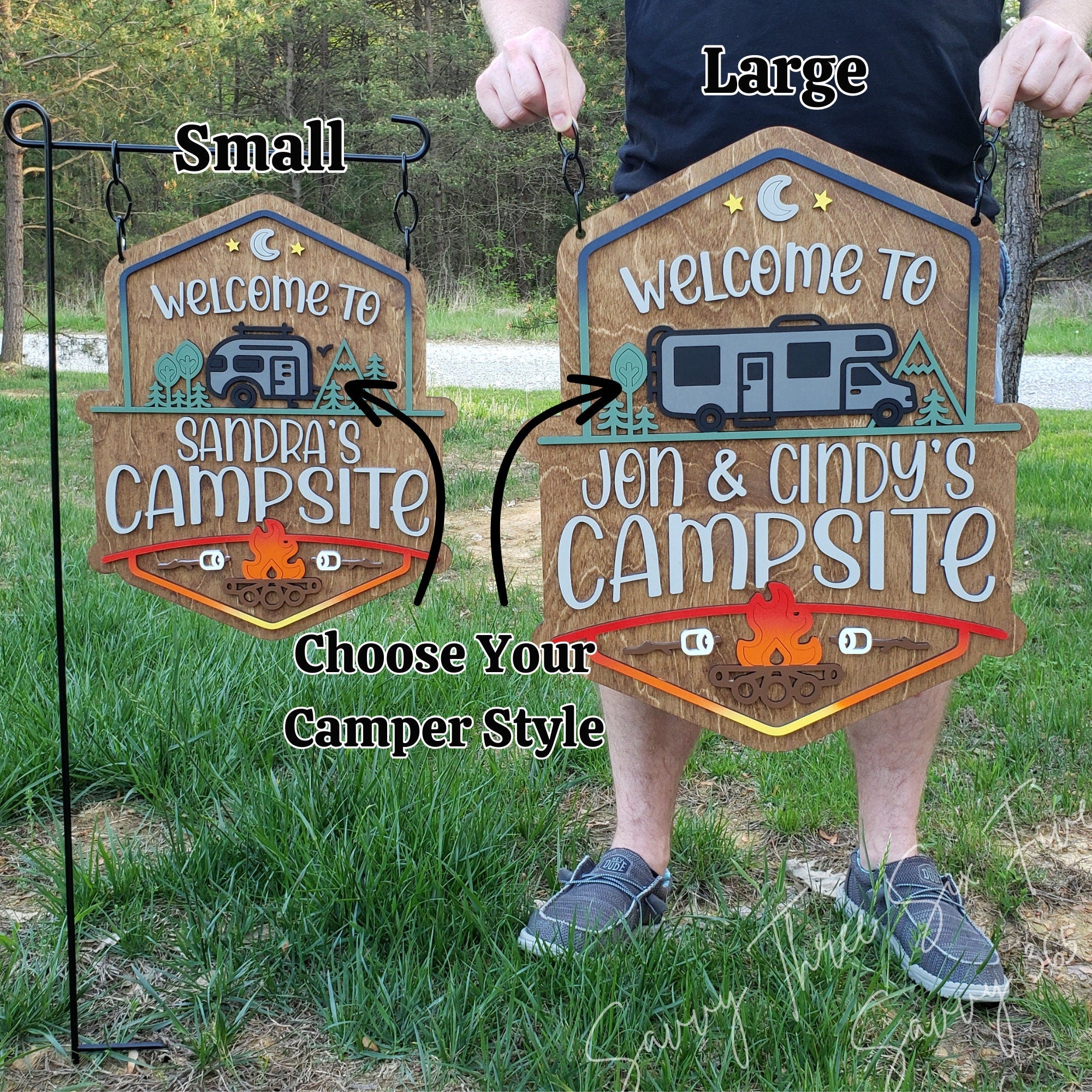 Personalized Welcome To Our Campsite Sign