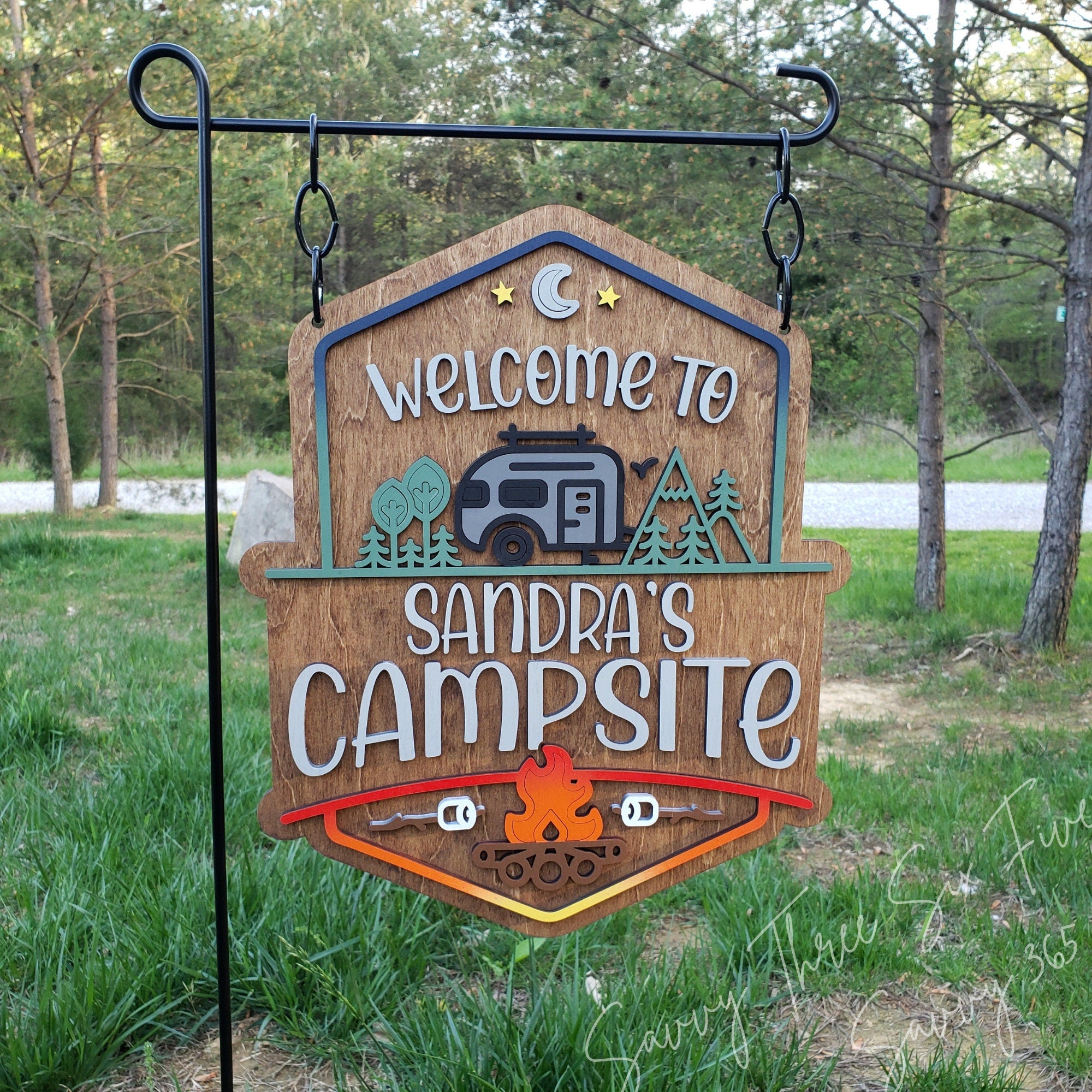 Personalized Welcome To Our Campsite Sign