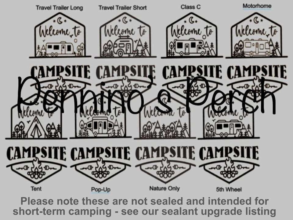 Personalized Welcome to our Mountain Campsite