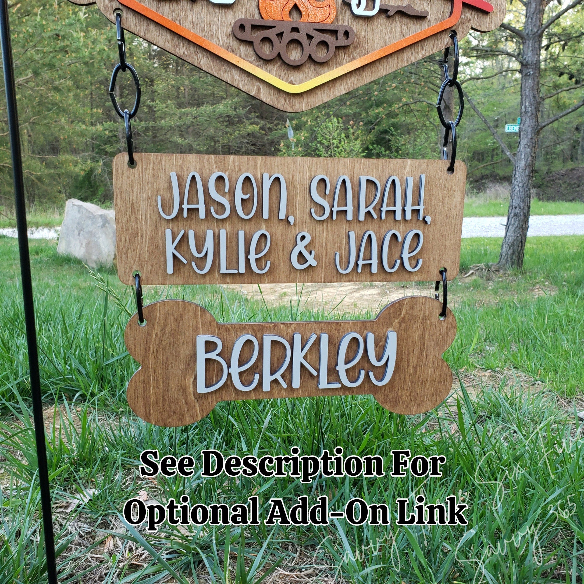 Personalized Welcome To Our Campsite Sign