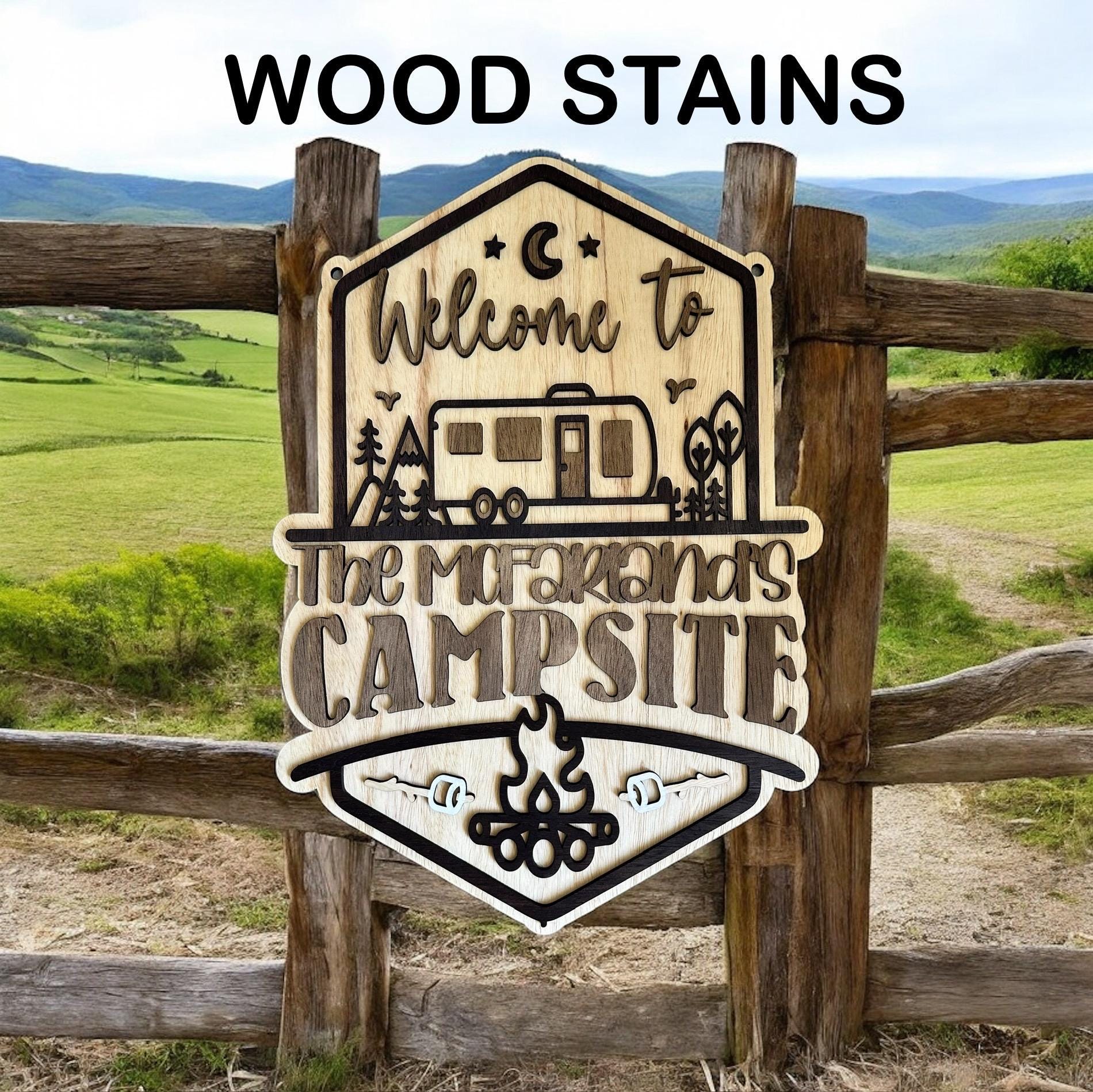Personalized Welcome to our Mountain Campsite