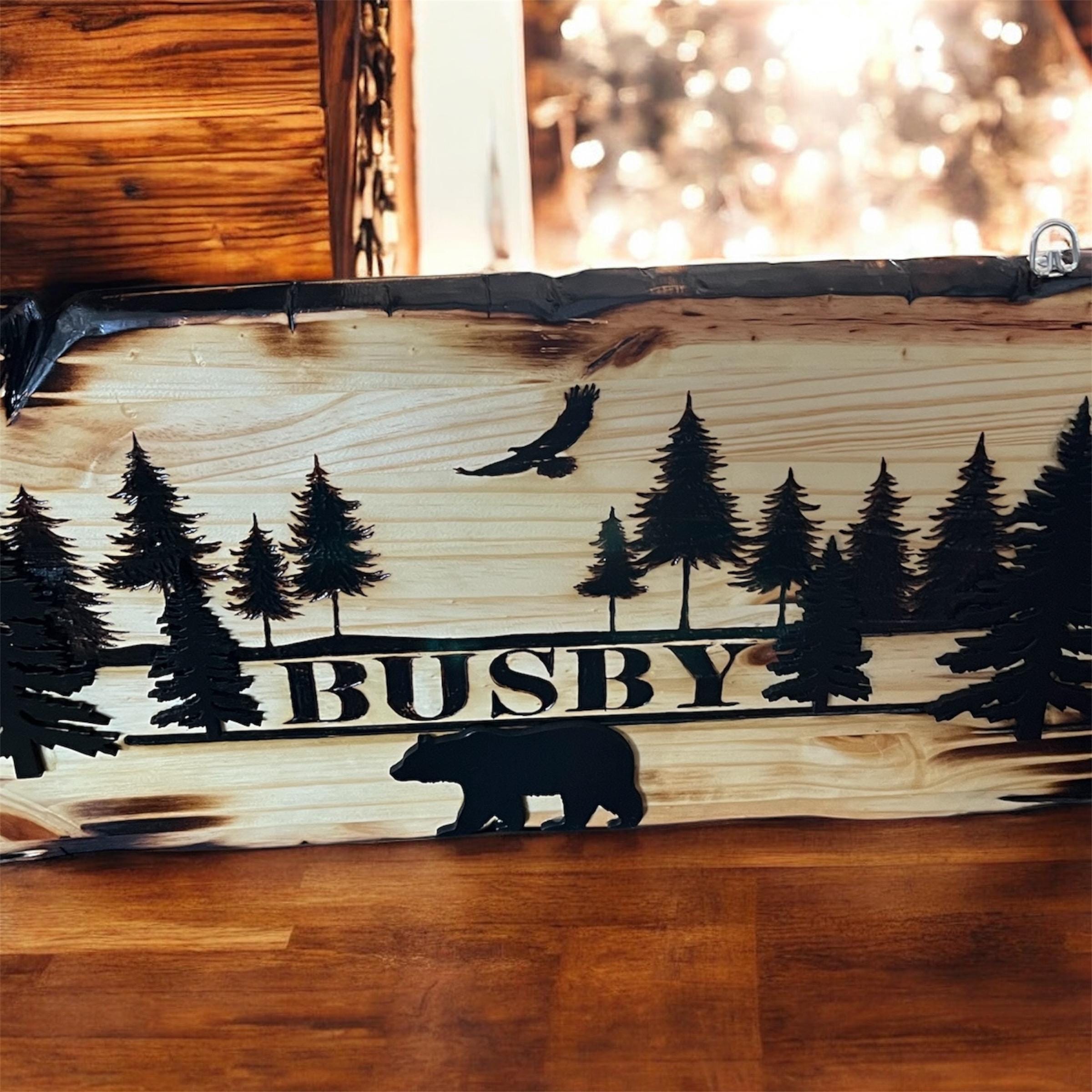 Personalized Outdoor Pine Sign