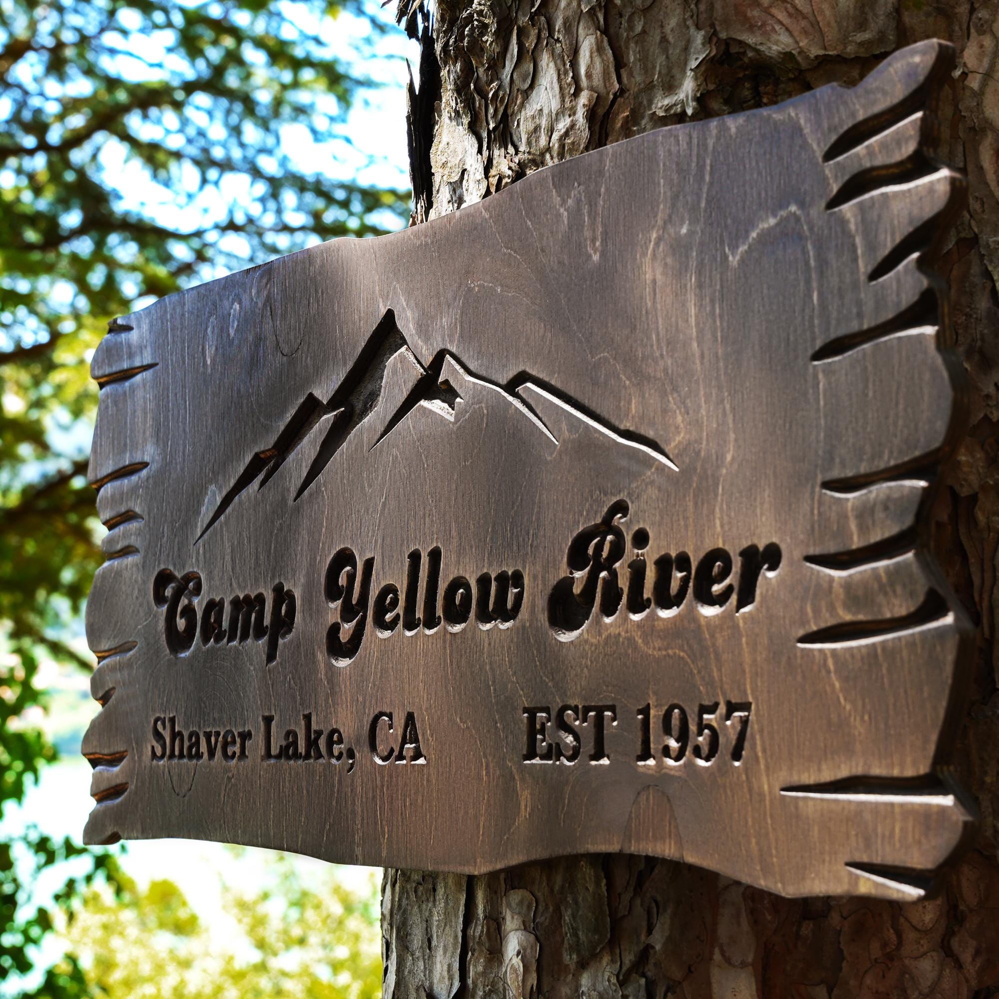 Personalized Wooden Camping Outdoor Signs