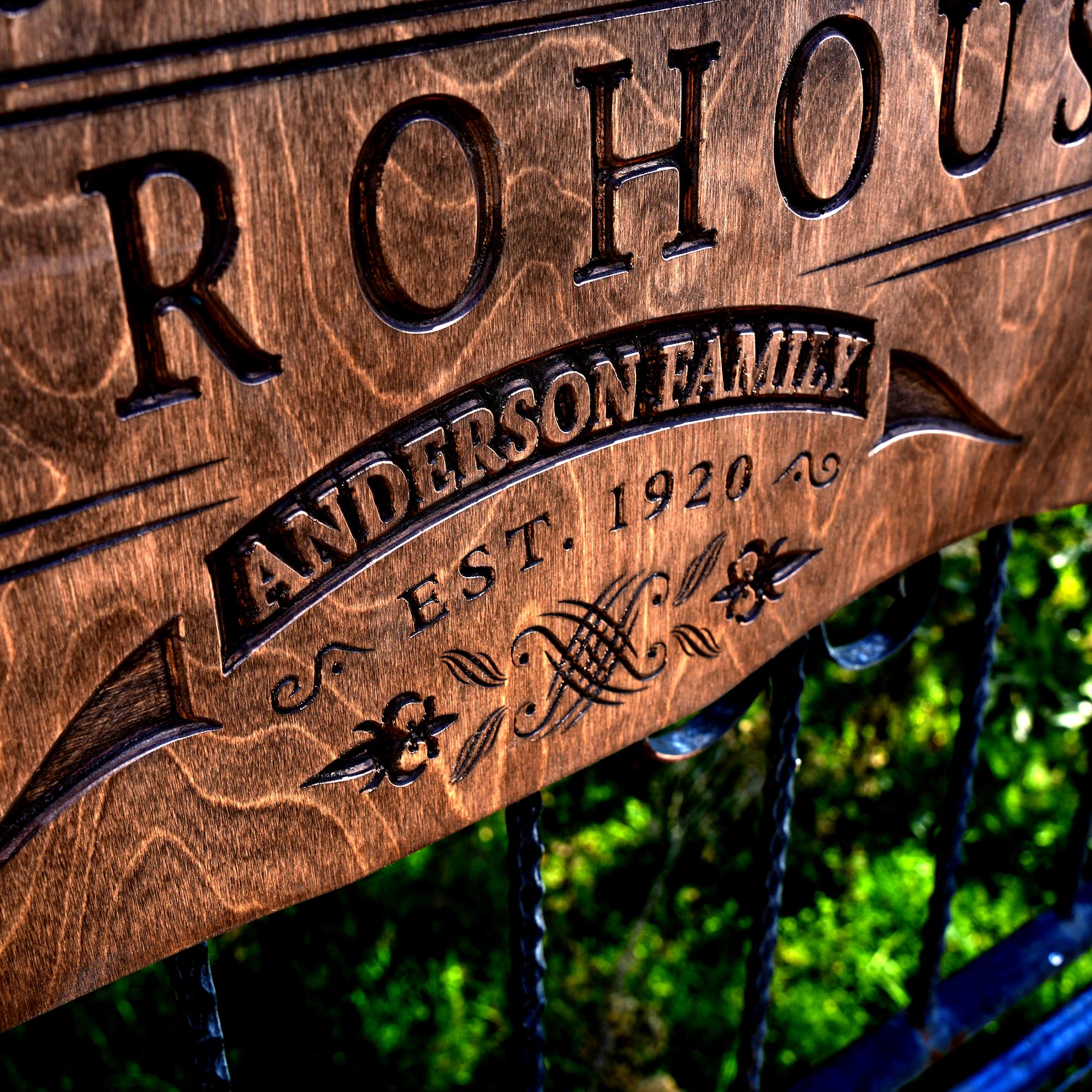 Personalized Wooden Camping Outdoor Signs