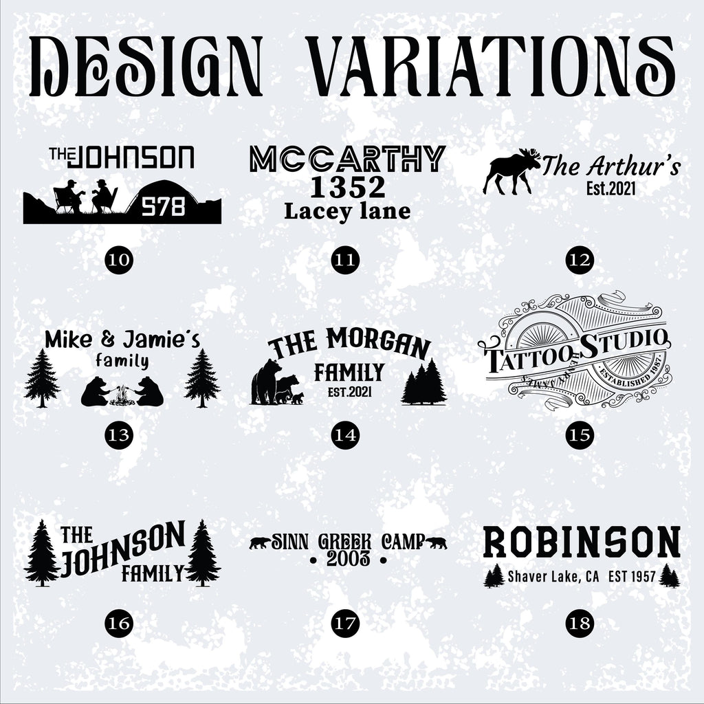Personalized Wooden Camping Outdoor Signs