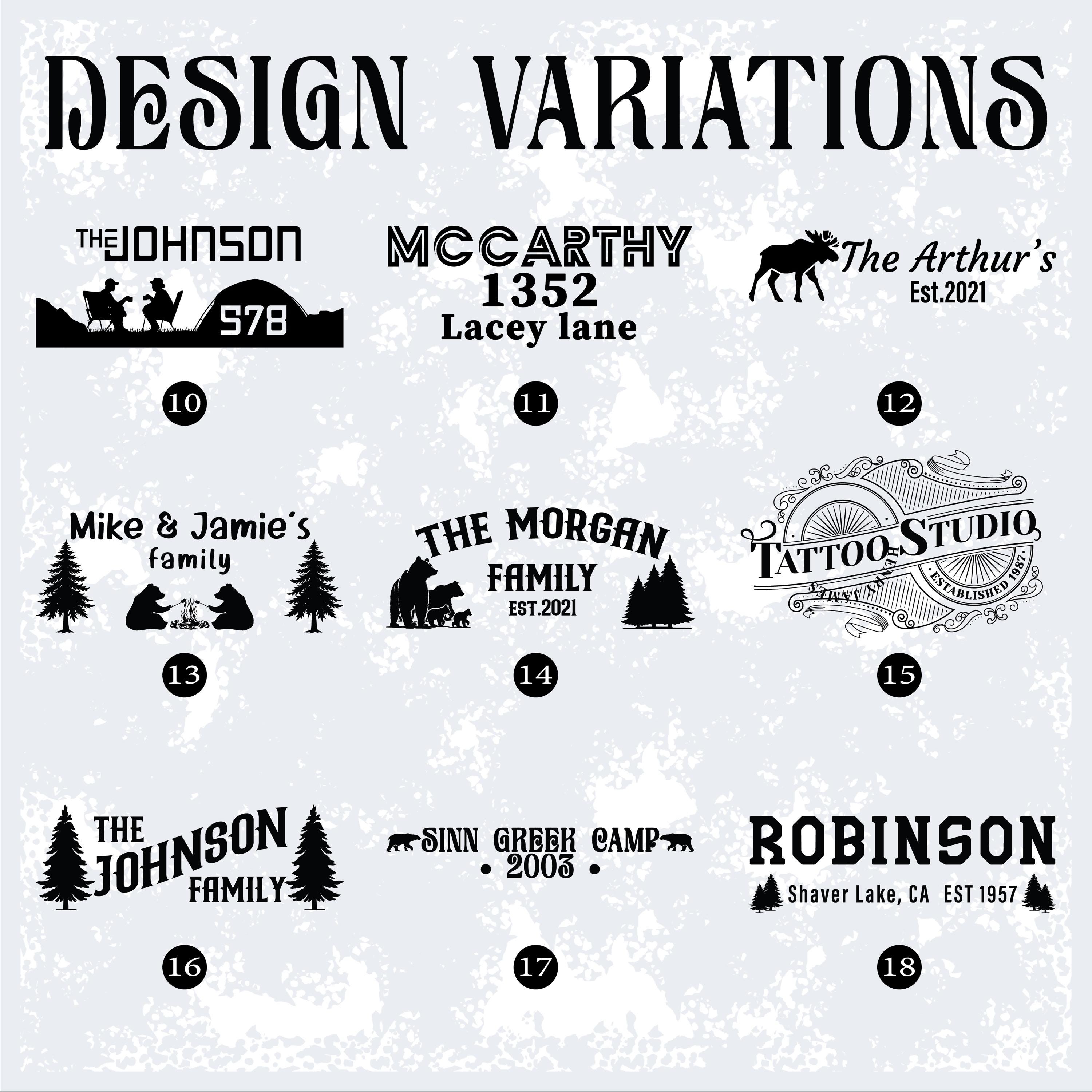 Personalized Wooden Camping Outdoor Signs