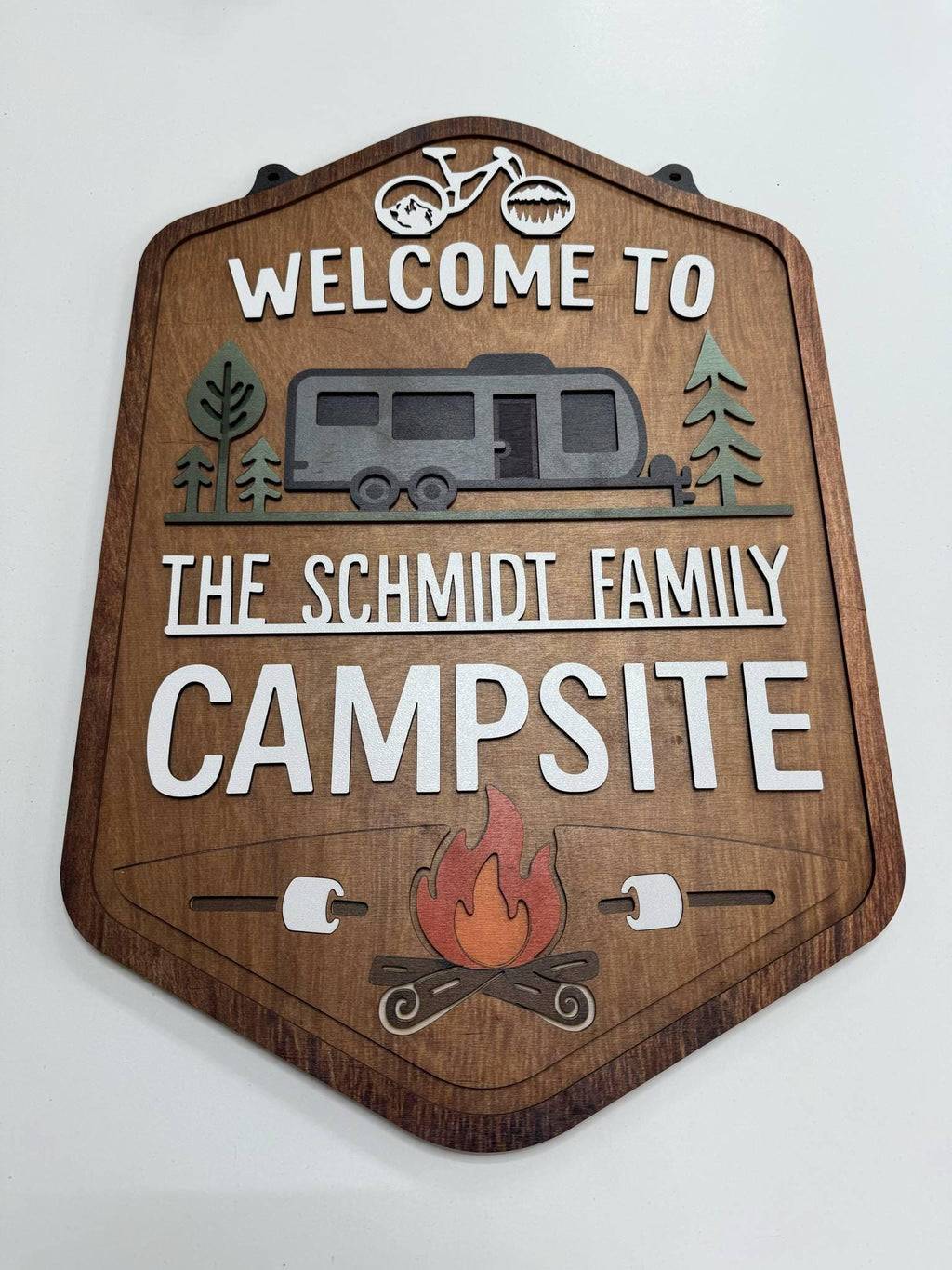 Welcome To Our Campsite Sign