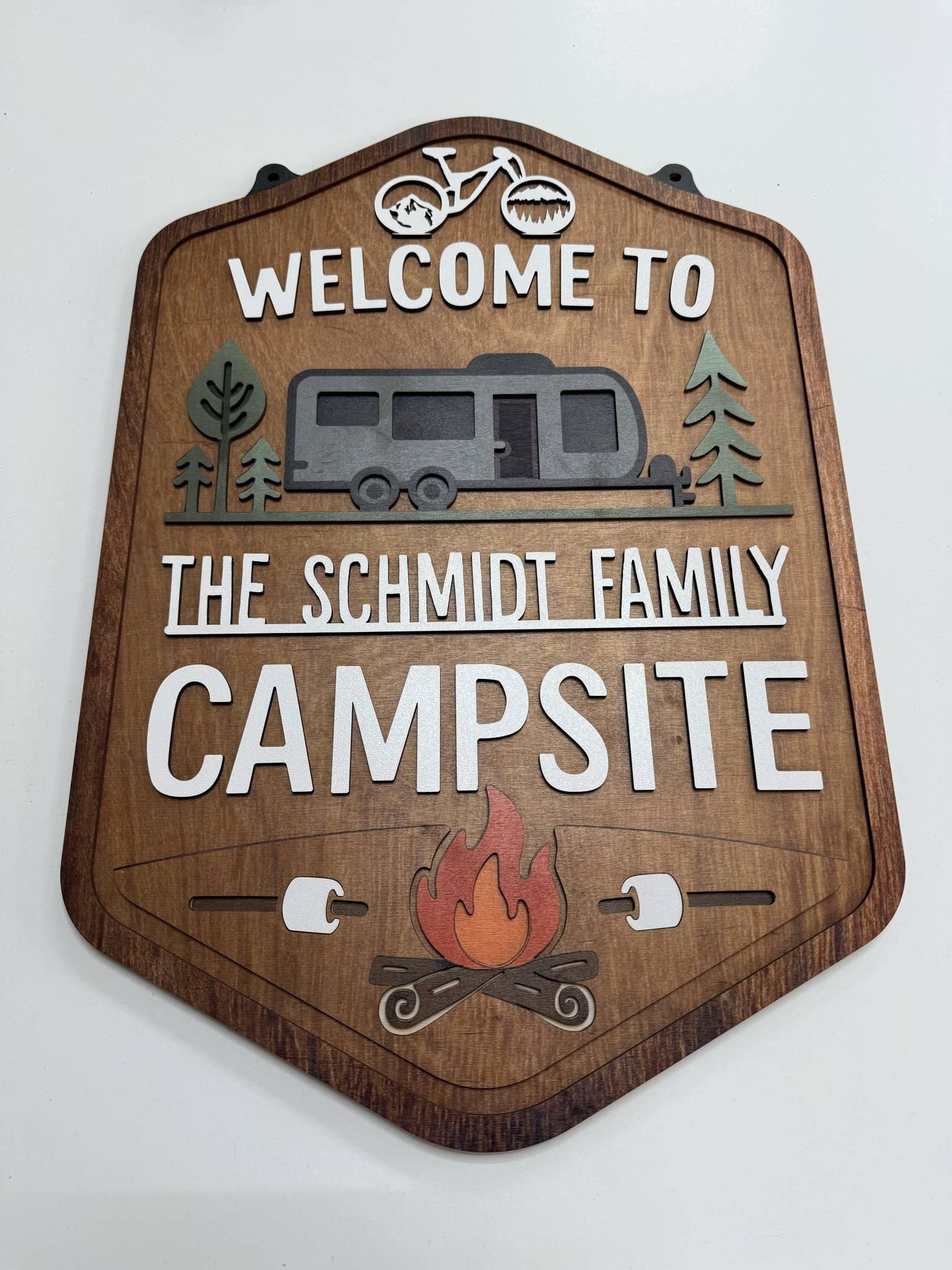 Welcome To Our Campsite Sign