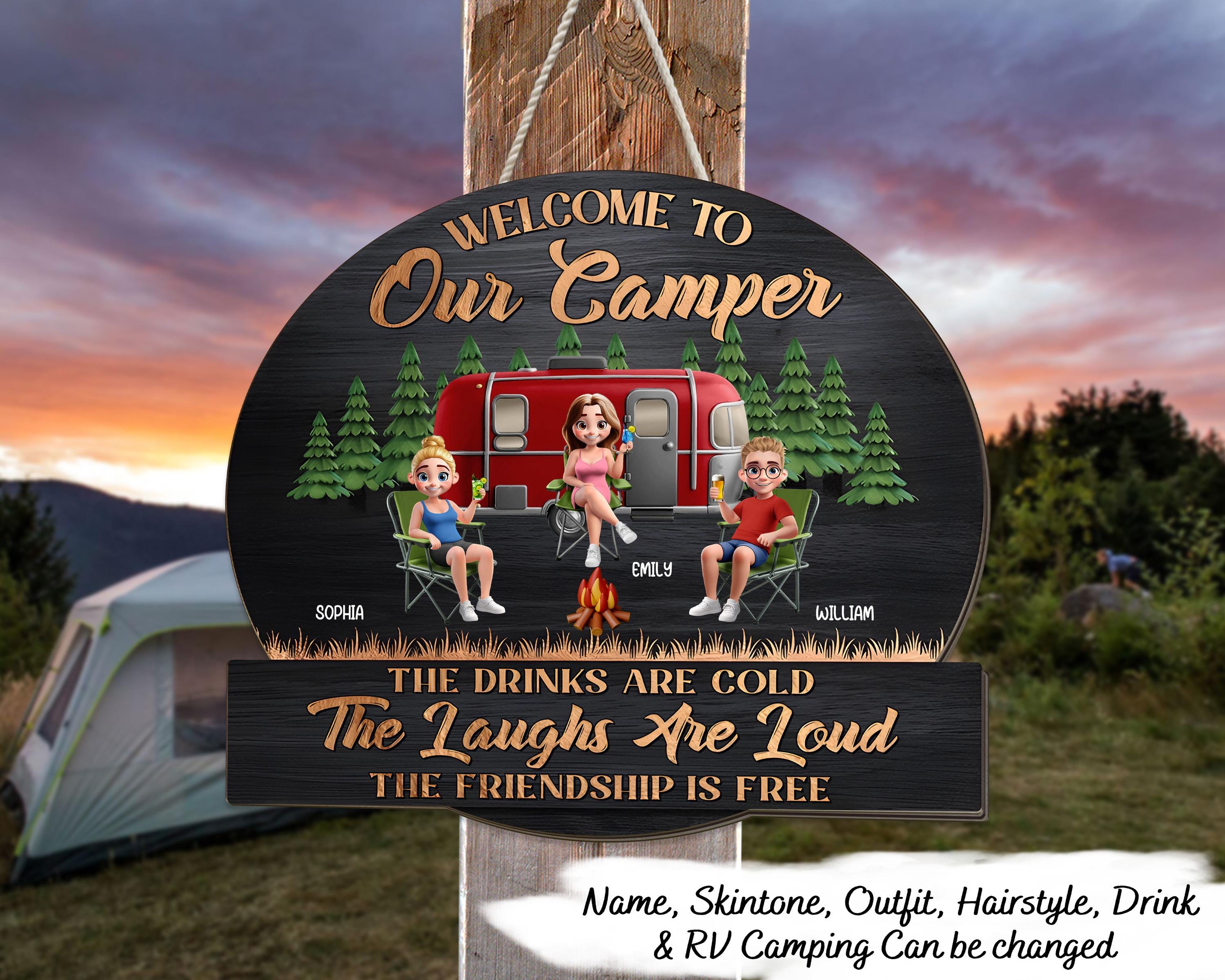 Camping Besties Welcome To Our Camper