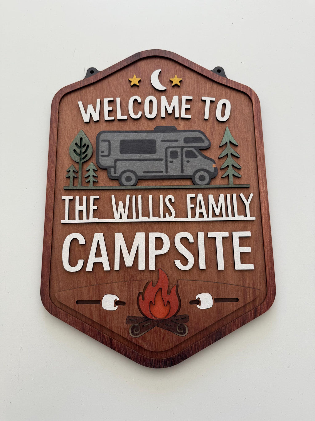 Welcome To Our Campsite Sign