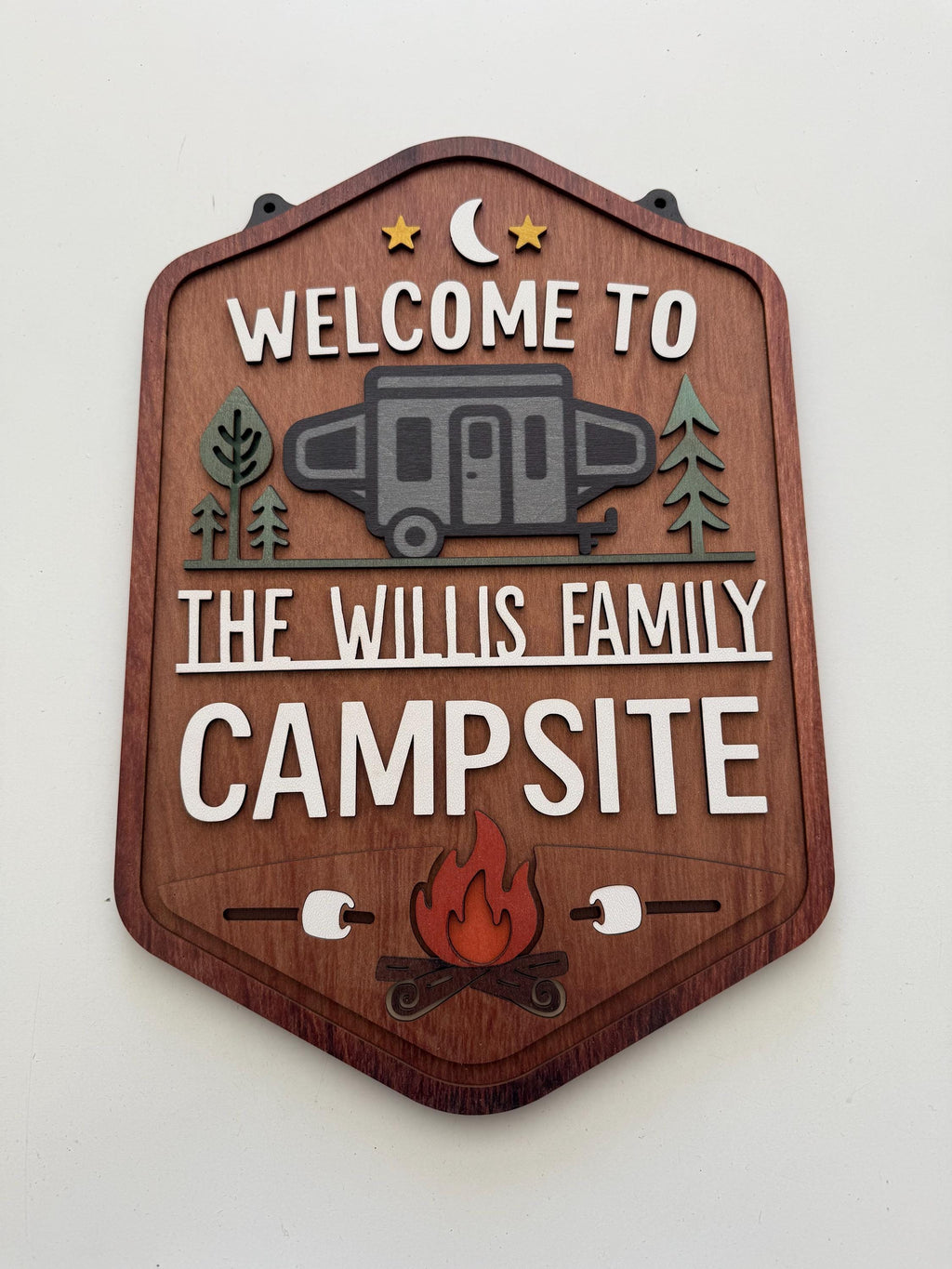 Welcome To Our Campsite Sign