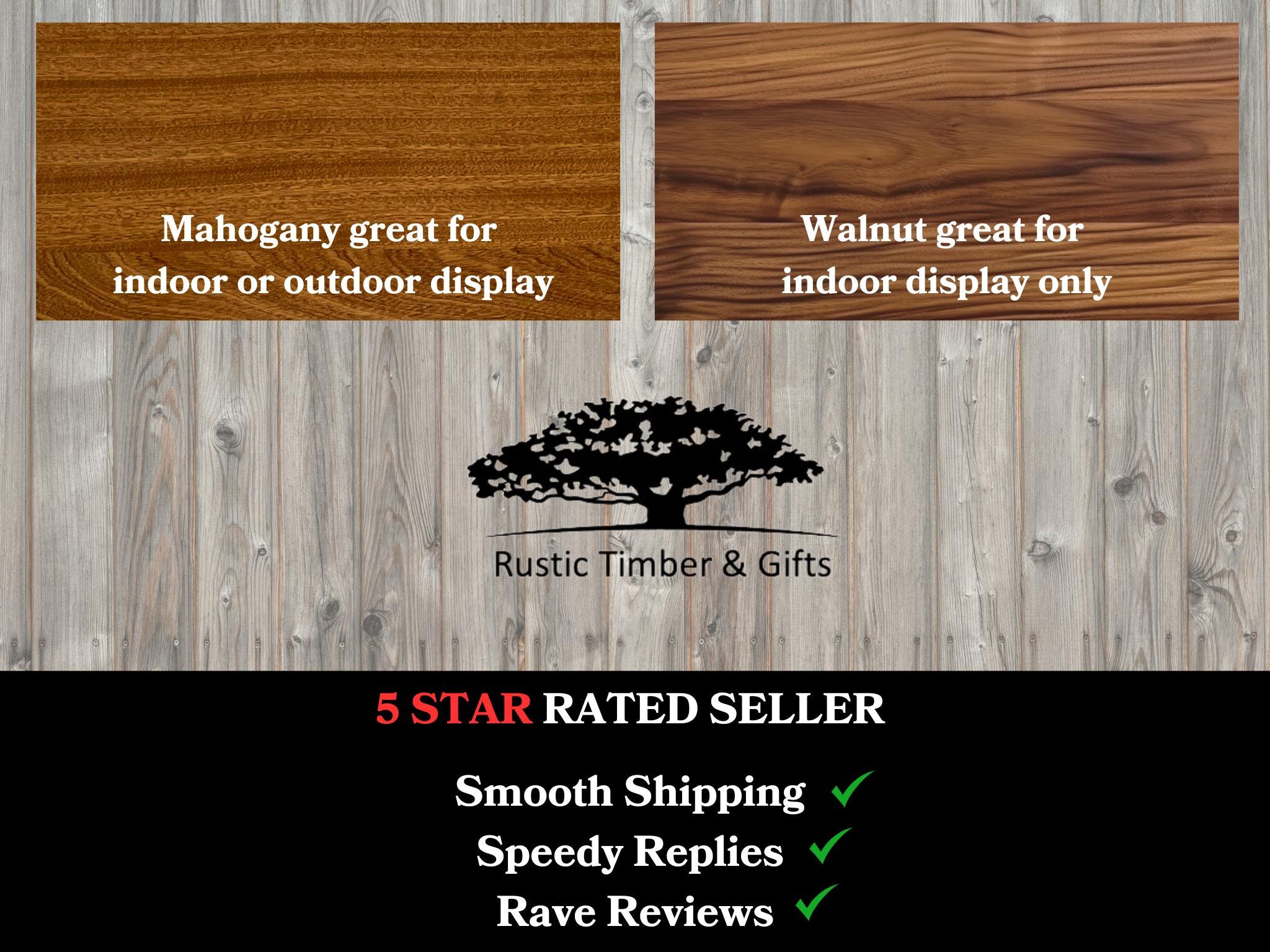 Treehouse Custom Sign with pine trees
