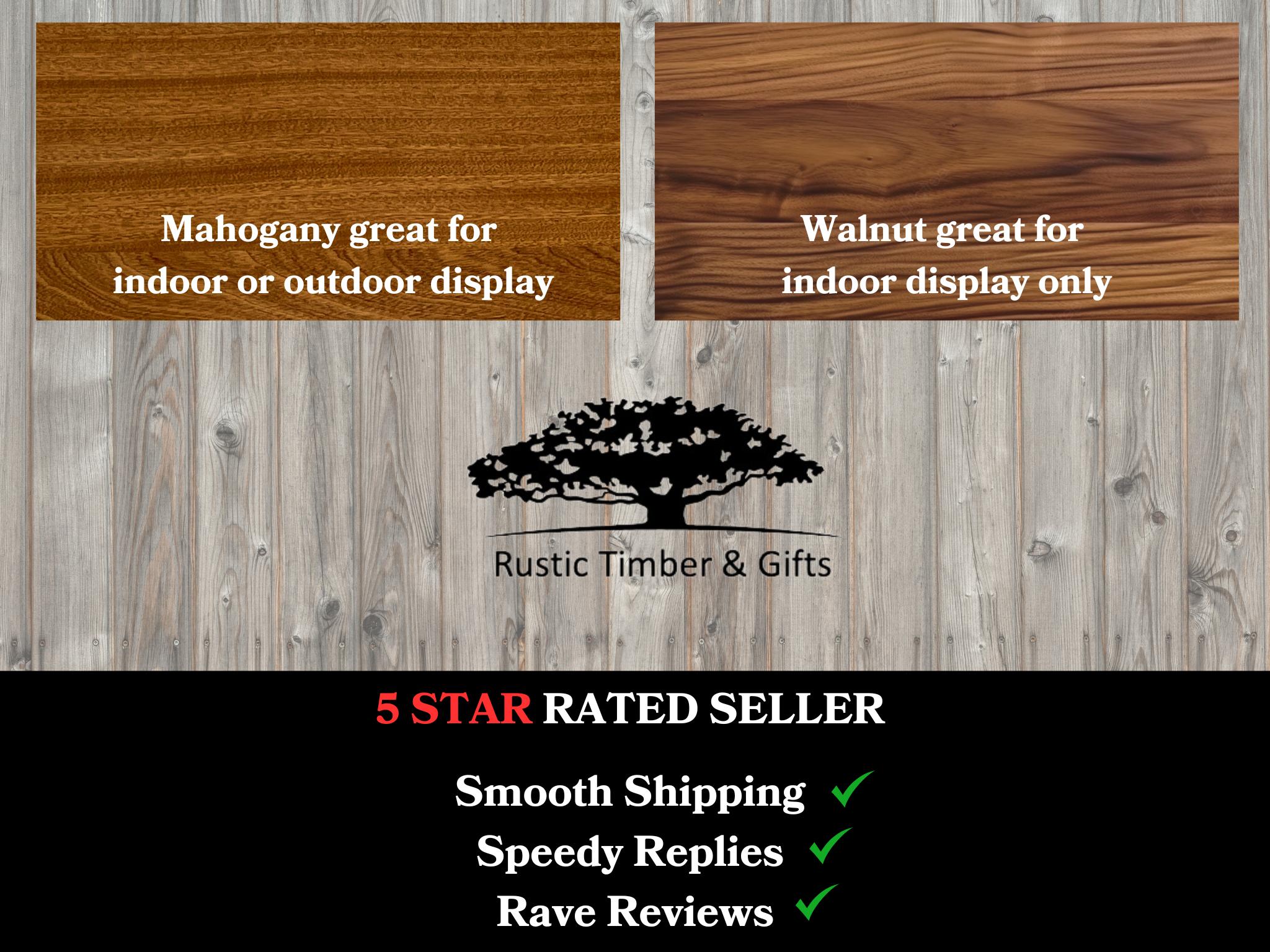 Personalized Wooden Welcome Sign for the Bear's Den